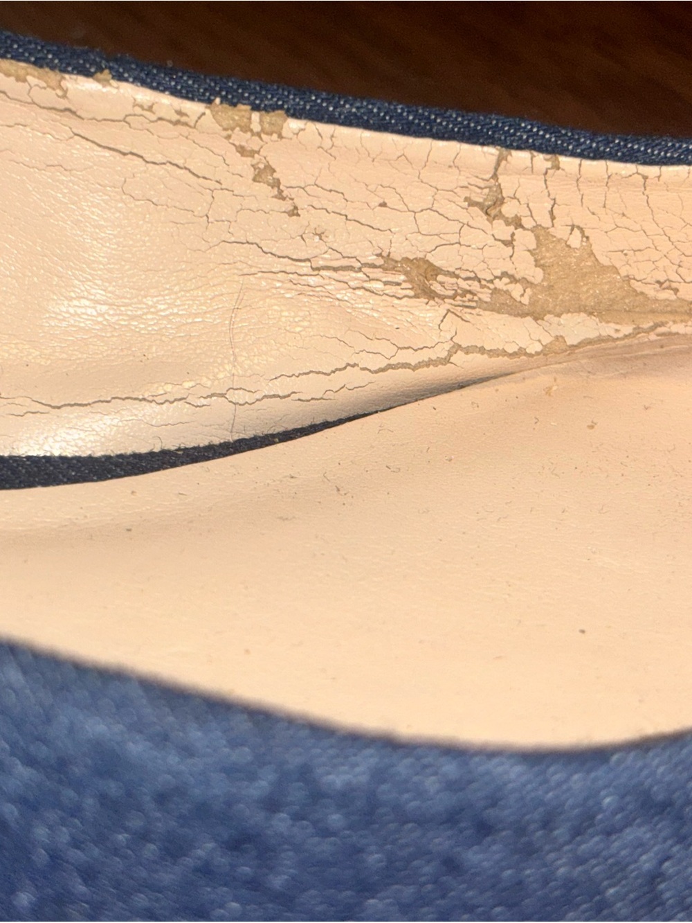 Nine West Suziella Obedience Denim Floral Embroidered Pointed Toe Flats 7.5 M - Picture 6 of 11